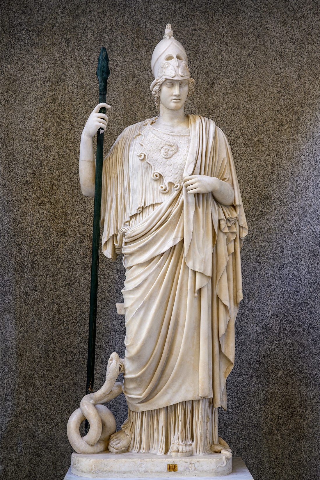 The Athena Giustiniani, a Roman marble statue of Athena, Vatican Museums